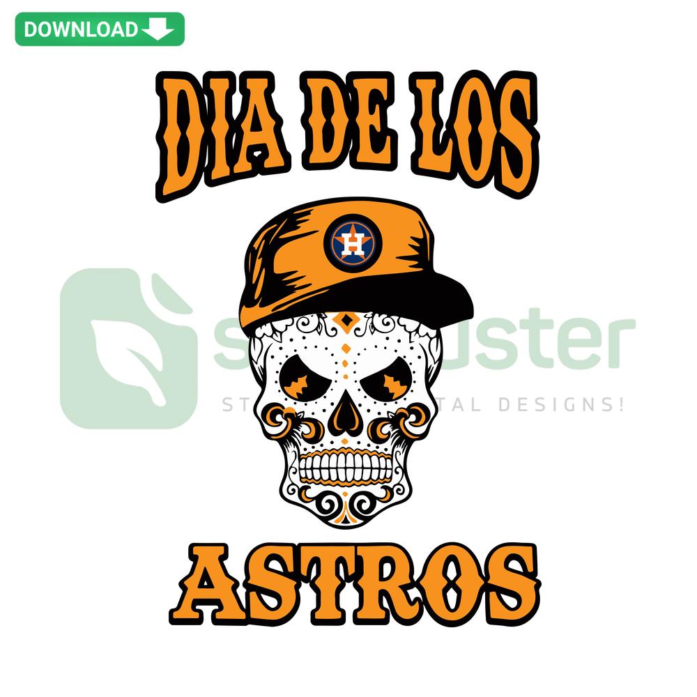 Dia De Los Astros Skull Baseball Logo SVG, vibrant skull design; SVG Design Resources, Mexican-inspired baseball logo.
