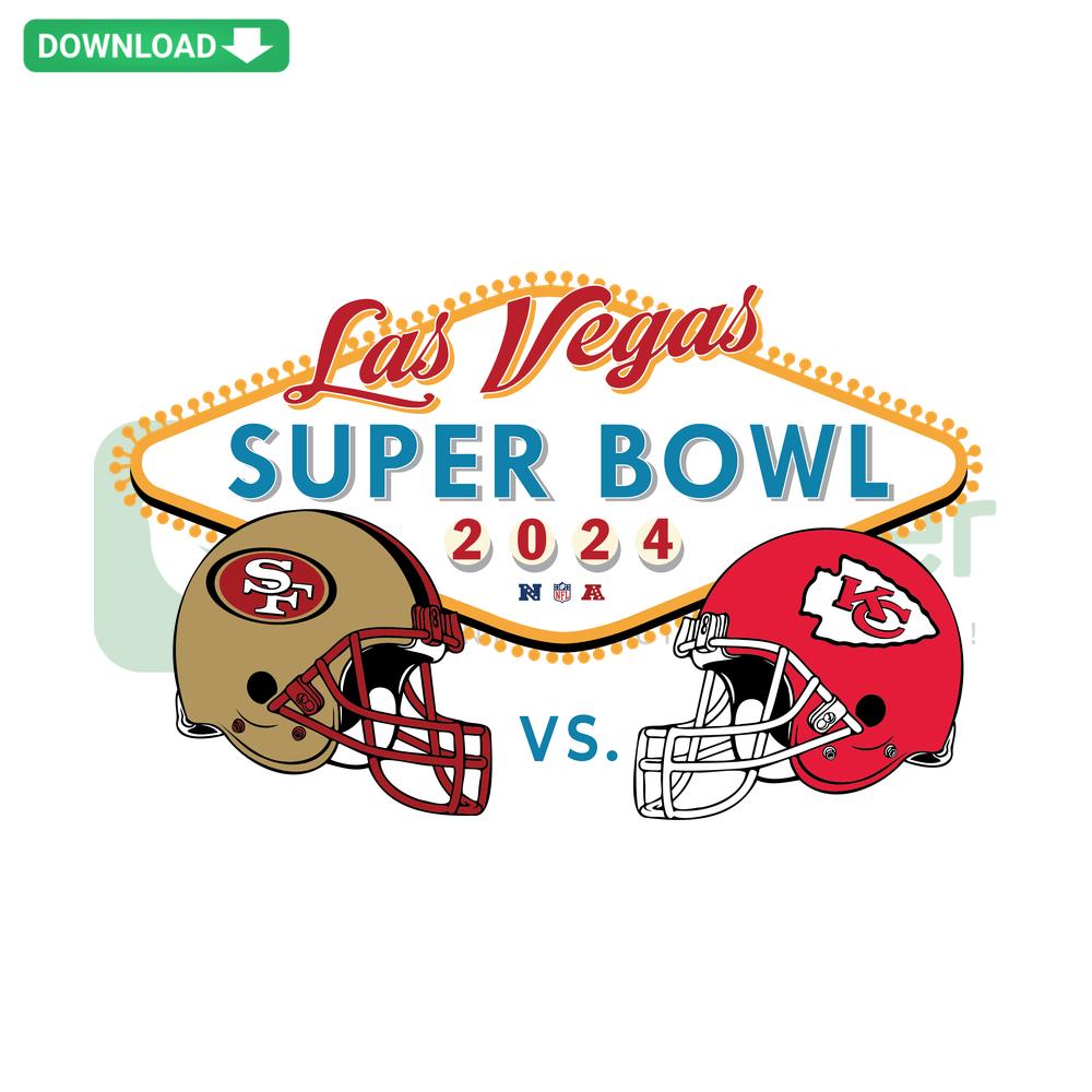 Las Vegas Helmets San Francisco vs Kansas City SVG; printable football helmets design, ready for download and crafting.