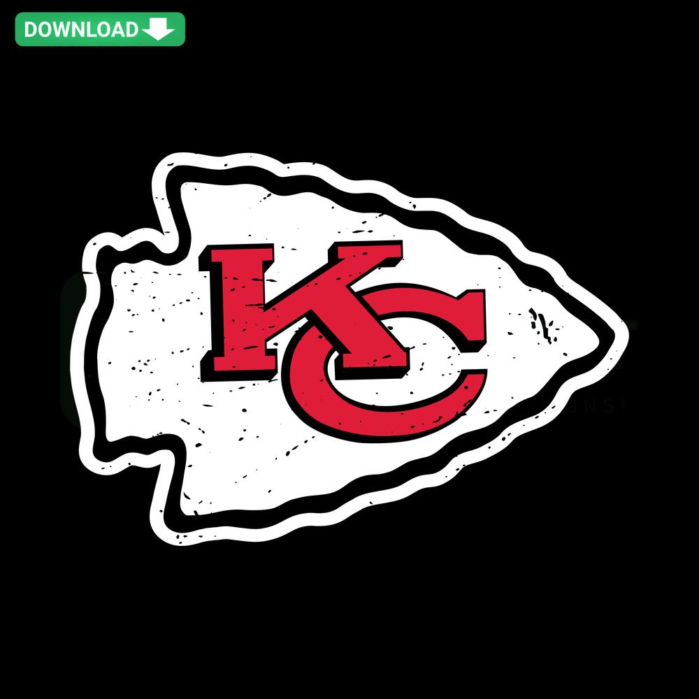 Retro Kansas City Chiefs logo SVG, vintage football design, perfect for wall art, Chiefs memorabilia, sports decor.