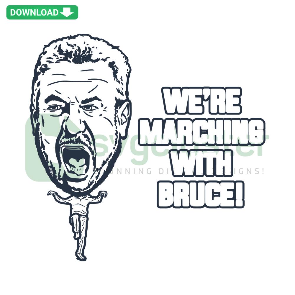 Bruce Auburn NCAA SVG Design featuring marching theme, ideal for sports-themed crafts and digital projects.