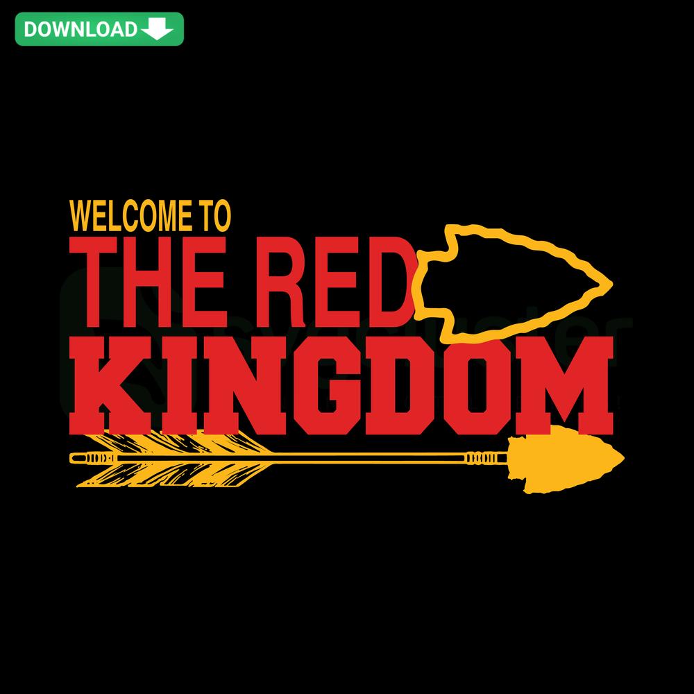 Welcome To The Red Kingdom Arrow SVG, digital download for Cricut, tribal arrow graphic design, red theme, vector cut files.