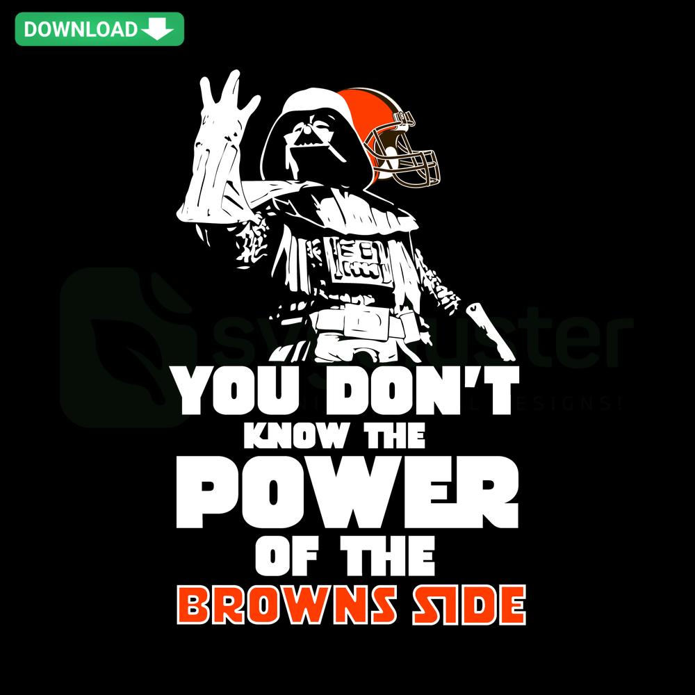 Cleveland Browns football helmet SVG design on green field, perfect for NFL-themed digital projects, designers, crafters.