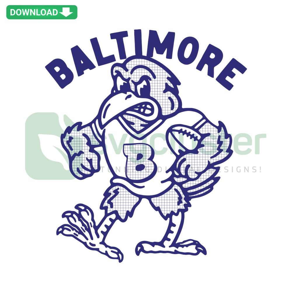 Baltimore Football SVG Cricut Download - Premium SVG file featuring Baltimore football design perfect for crafting and design use.