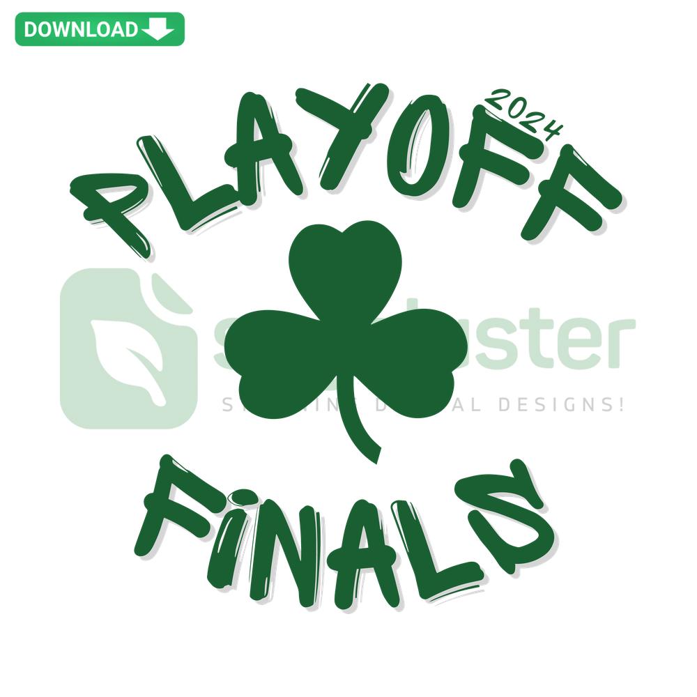 Retro Boston Celtics 2024 Playoffs Finals SVG featuring vintage Celtics logo and classic design elements, exclusive SVG collection.
