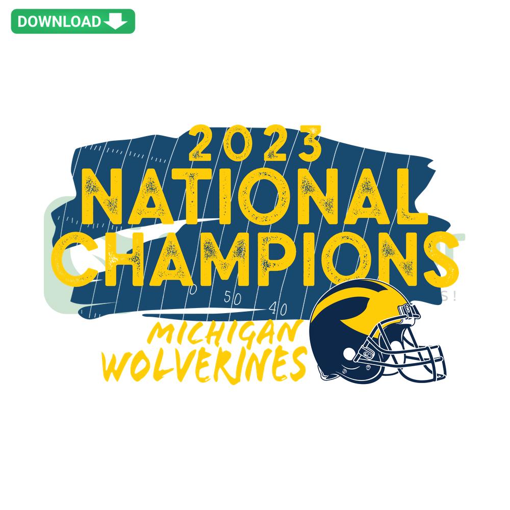 Michigan Wolverines 2023 College Football Playoff SVG, digital download, bold team colors and logo, perfect for designers.