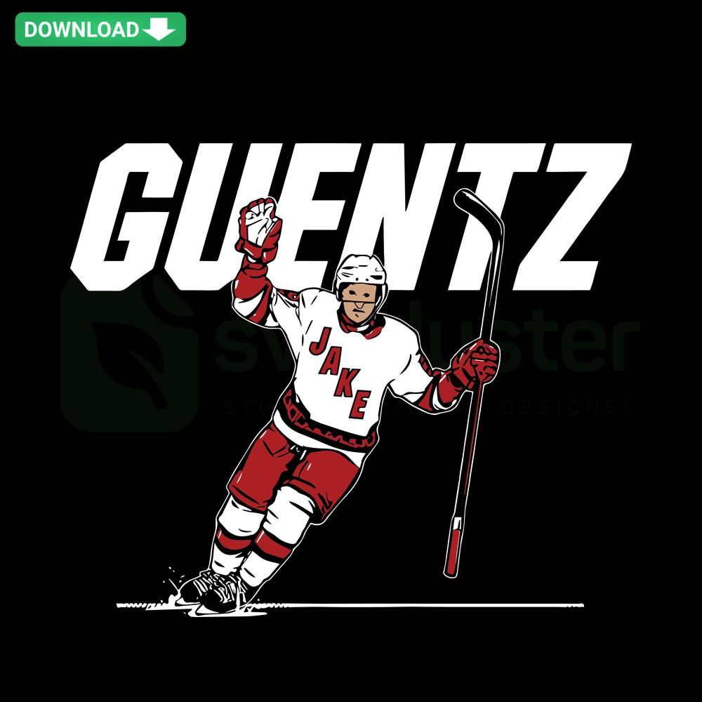Jake Guentzel As Good As It Guentz SVG design featuring Carolina Hurricanes logo, perfect for crafting, cut files, digital download.