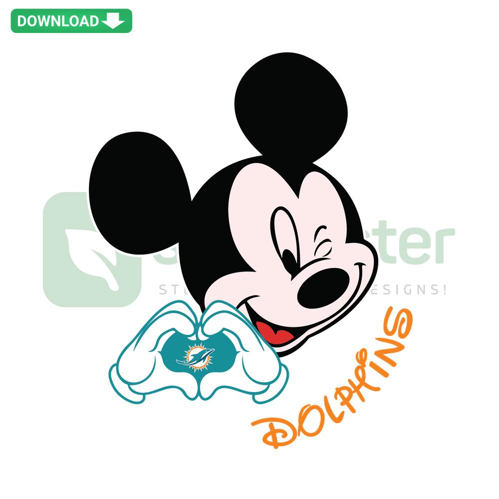 Mickey Loves Dolphins SVG for Cricut: Vibrant Mickey Mouse with dolphins design, perfect for digital downloads and crafts.