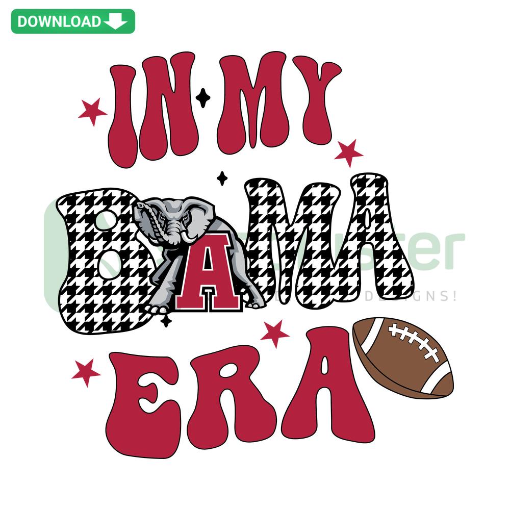 Alabama Football NCAA SVG download with vintage football graphics in crimson and white for instant digital use.