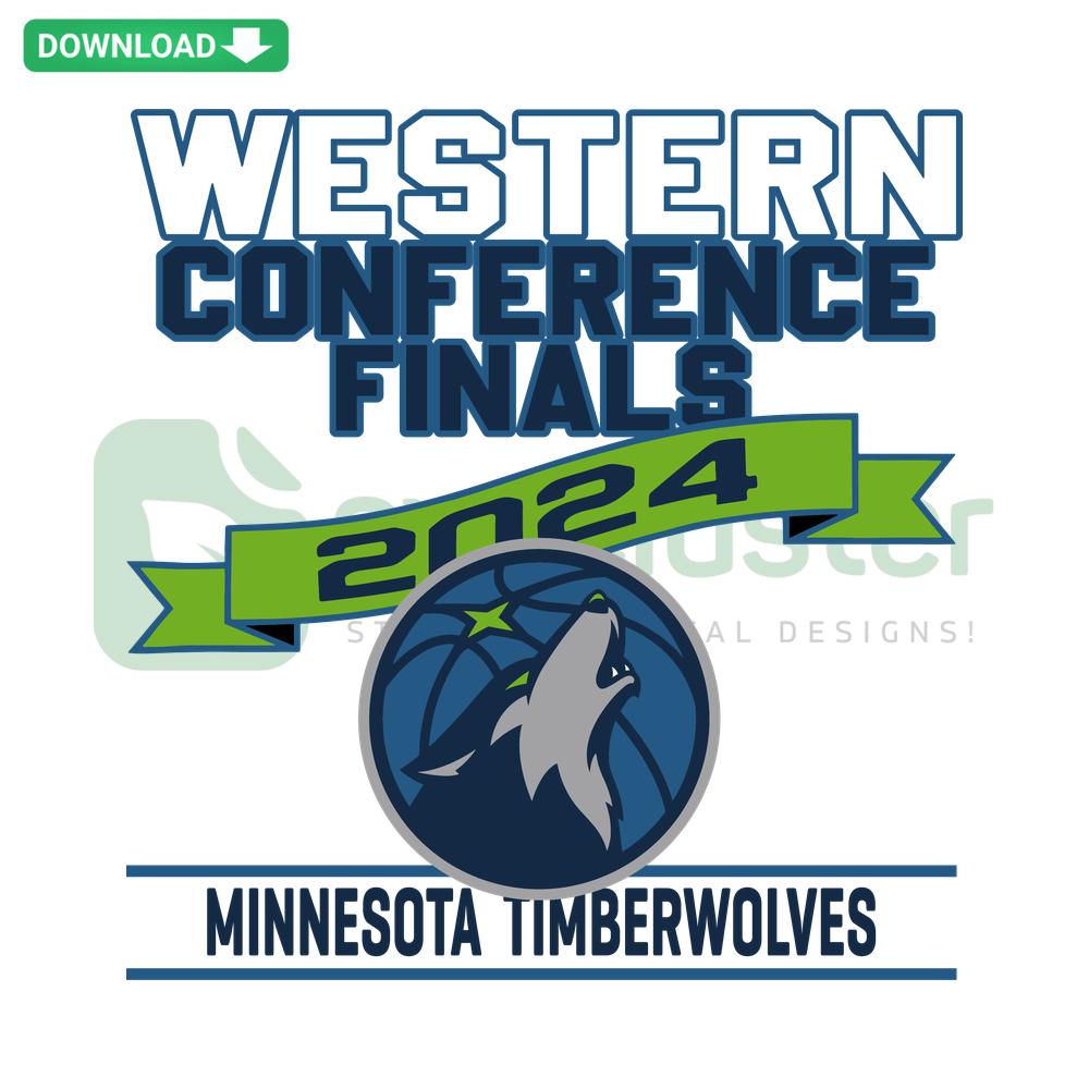 Minnesota Timberwolves 2024 Western Conference Finals SVG Design, Basketball SVG Resources, Timberwolves Vector Graphic