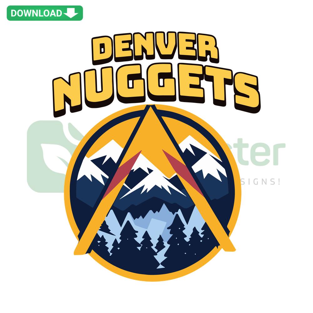 Denver Nuggets SVG, retro style, basketball logo, NBA team digital download, nostalgic sports design, unique SVG art.