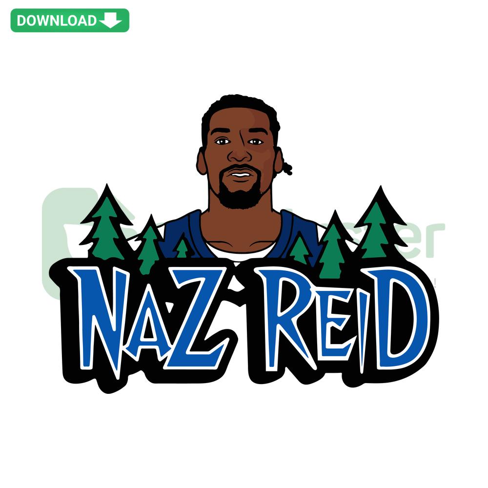 Naz Reid Minnesota Basketball Player SVG Digital Download, Editable SVG for Cricut