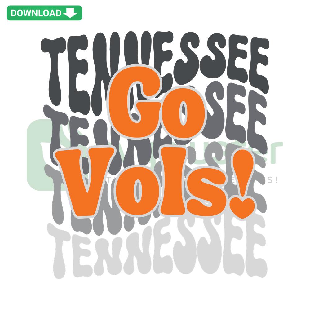 Tennessee Go Vols NCAA Football Team SVG, vibrant orange and white design with iconic 'T' logo, perfect for sports fans.