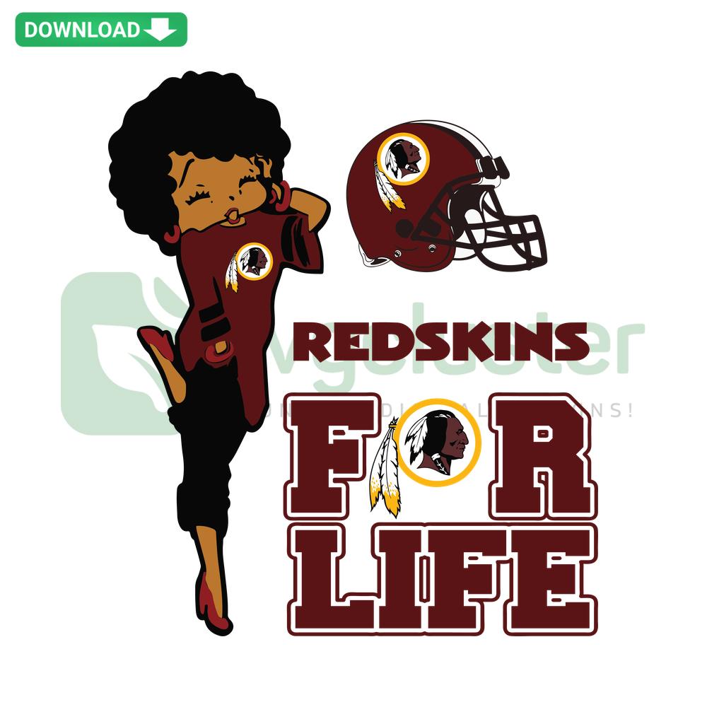 Washington Football For Life SVG design, vibrant maroon and gold colors, ideal for sports-themed crafts, SVG cut files download.