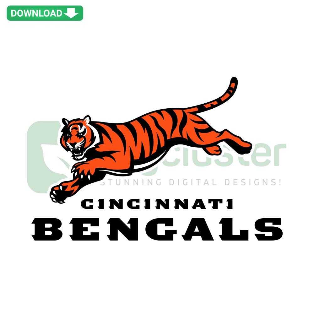Cincinnati Bengals mascot vector, NFL logo SVG collection, digital download, sports team graphics, football fan design.
