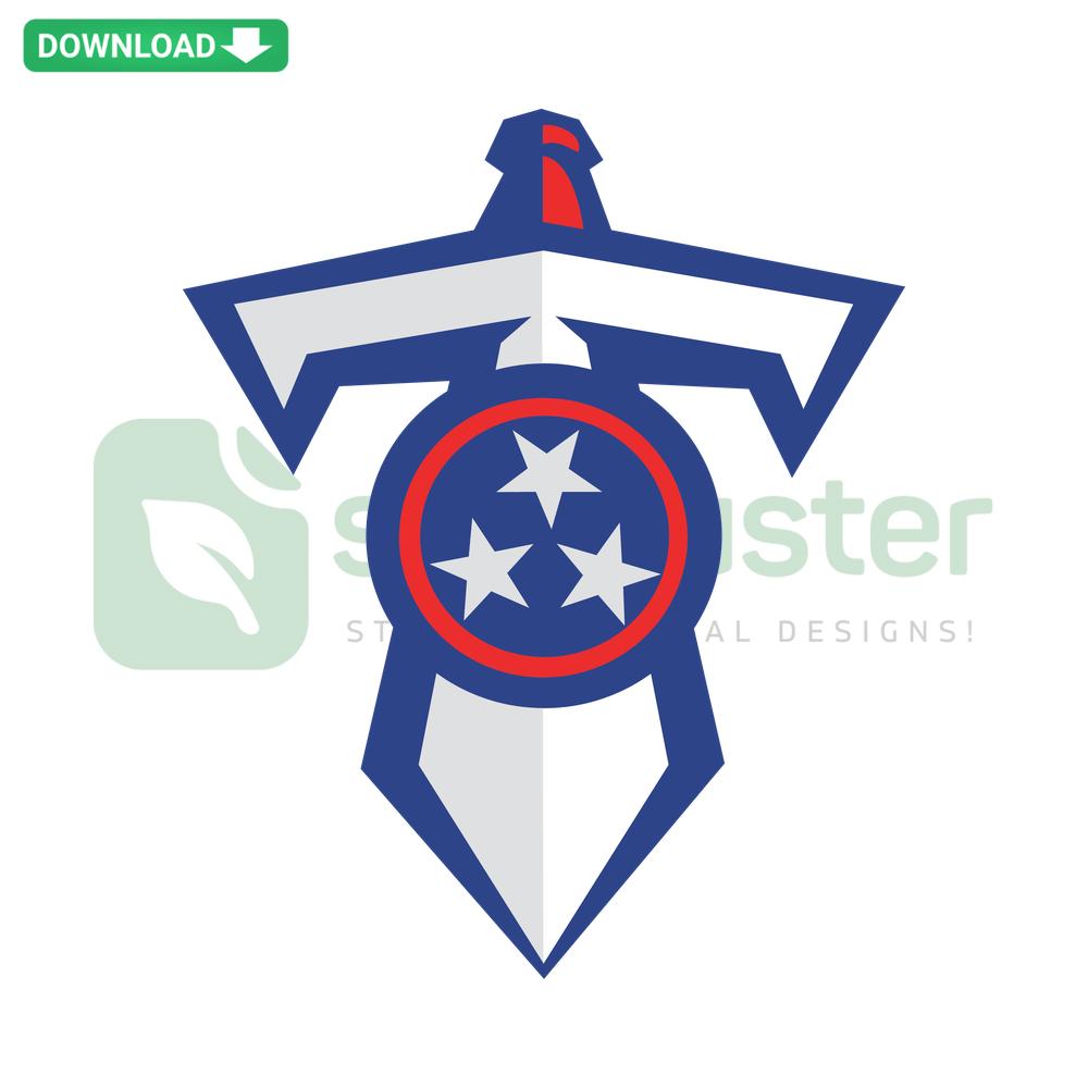 Tennessee Titans SVG logo design; downloadable vector graphics; NFL team; digital art; sports merchandise; professional football emblem.