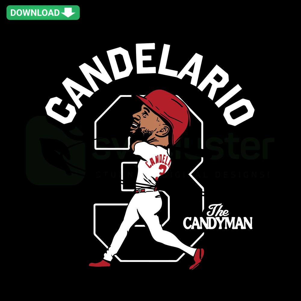 Jeimer Candelario The Candyman Cincinnati Reds SVG, Cricut file, baseball player, digital design, sports graphics, DIY crafts.