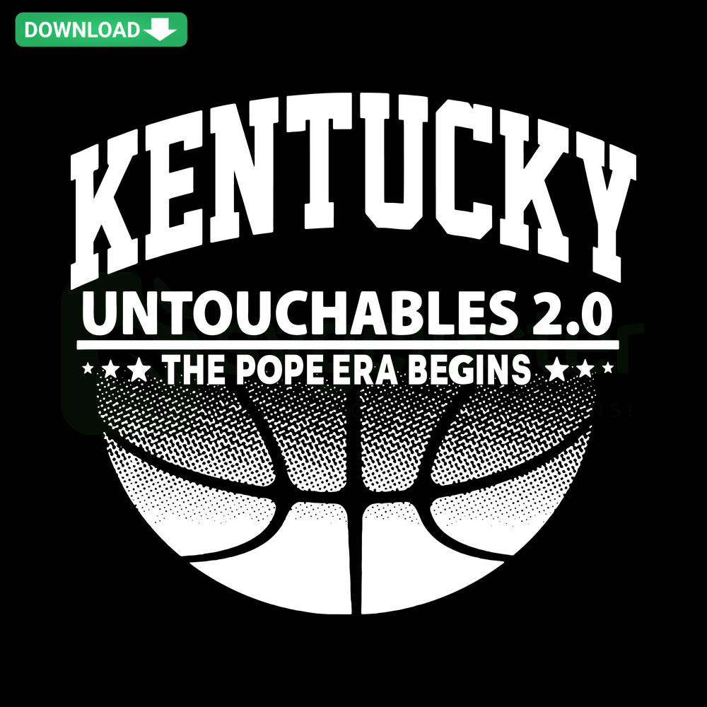 Kentucky Untouchables SVG: The Pope Era Begins Styled Design, Perfect for Cricut Downloads, Unique Graphic Art File