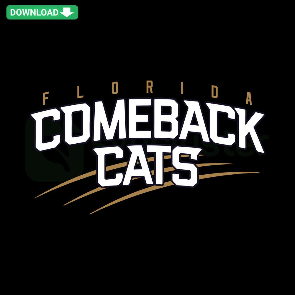 Florida Panthers Comeback Cats SVG, high-resolution graphic art featuring dynamic NHL team design elements.