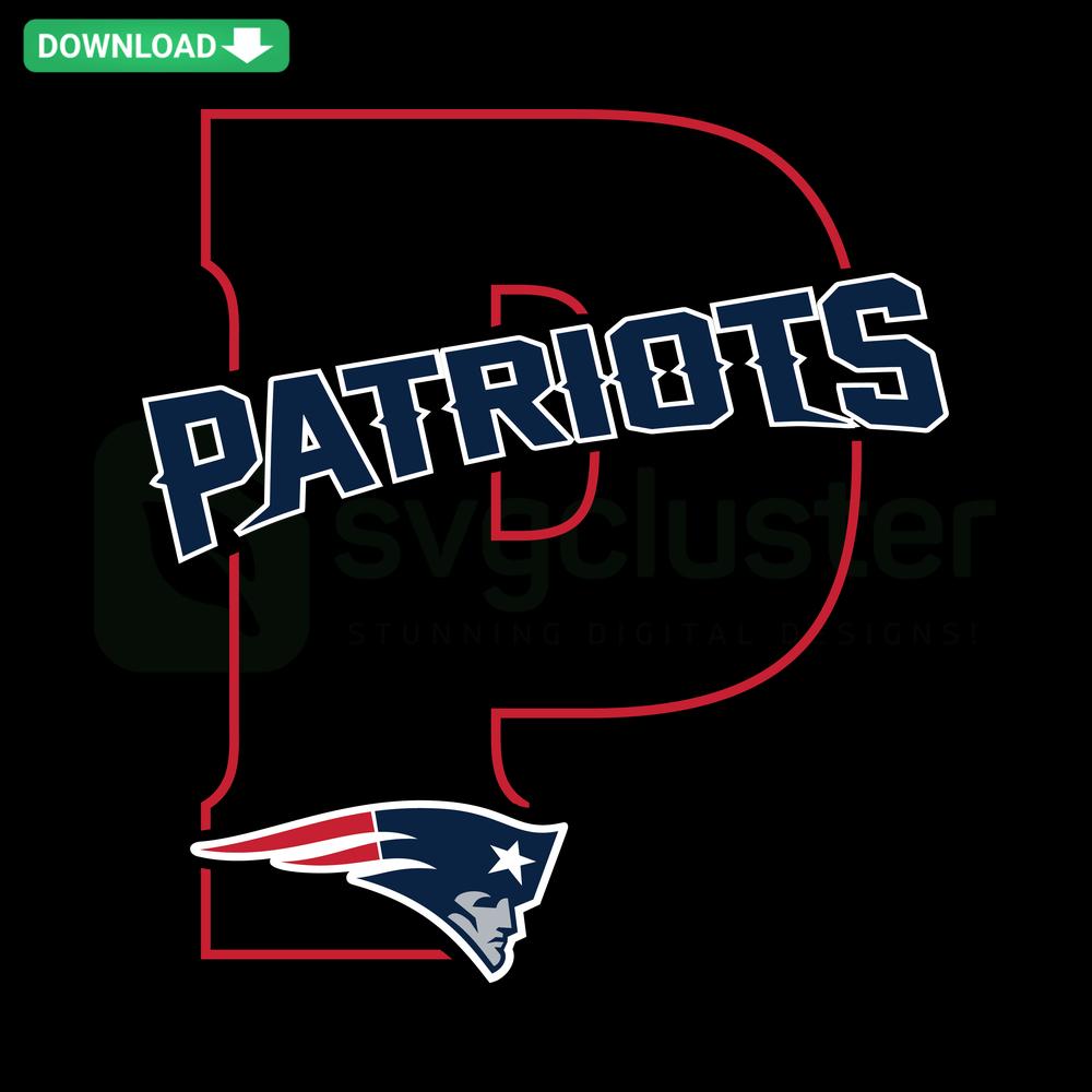 New England Patriots logo SVG design, instant digital download files, perfect for crafting, shirts, and decor projects.