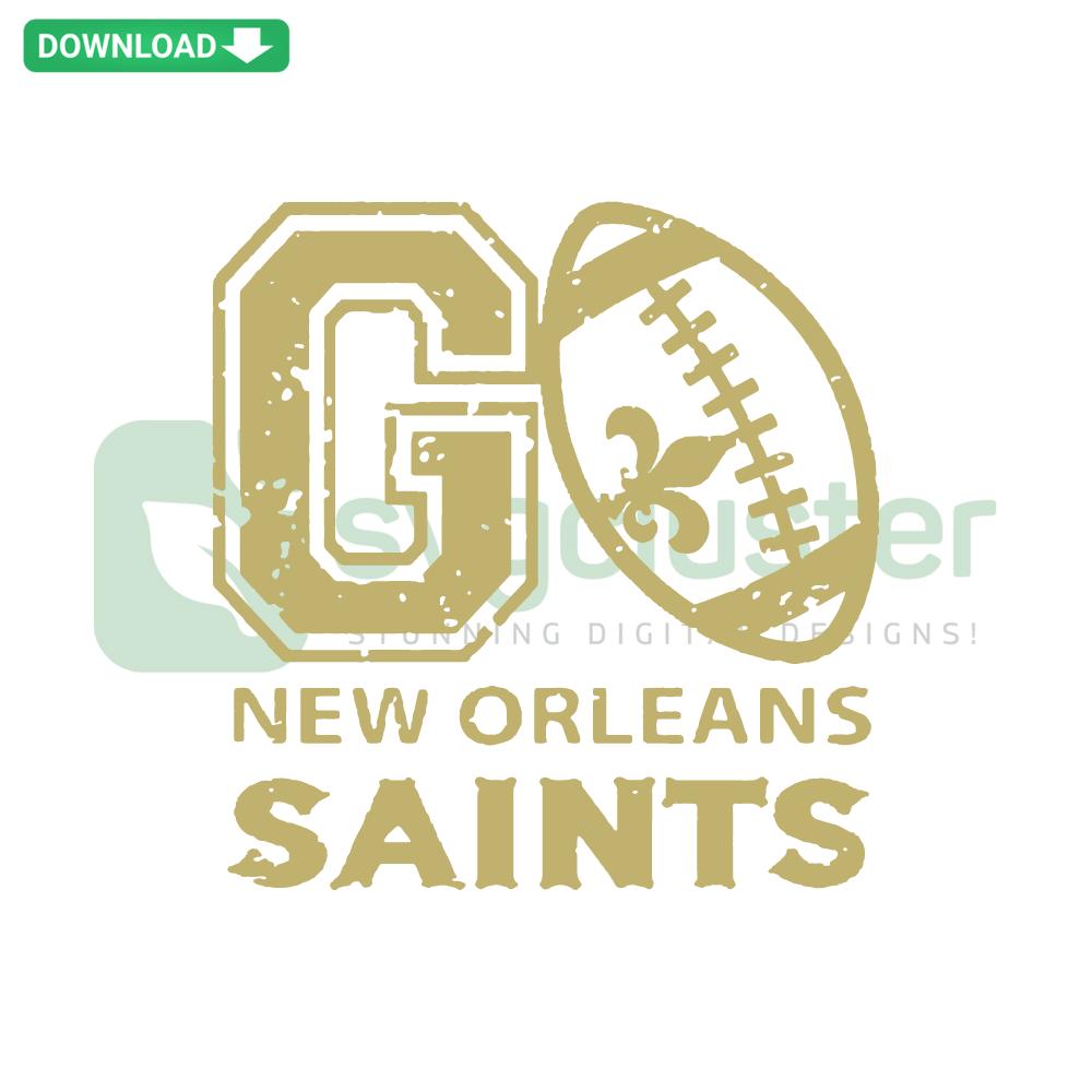 New Orleans Saints Football SVG design, perfect for Cricut projects. Download instantly for creative sports-themed crafts.