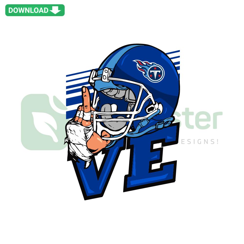 Tennessee Titans NFL SVG: Heart-Shaped Wall Art Design, Perfect for Fans, Instant Digital Download