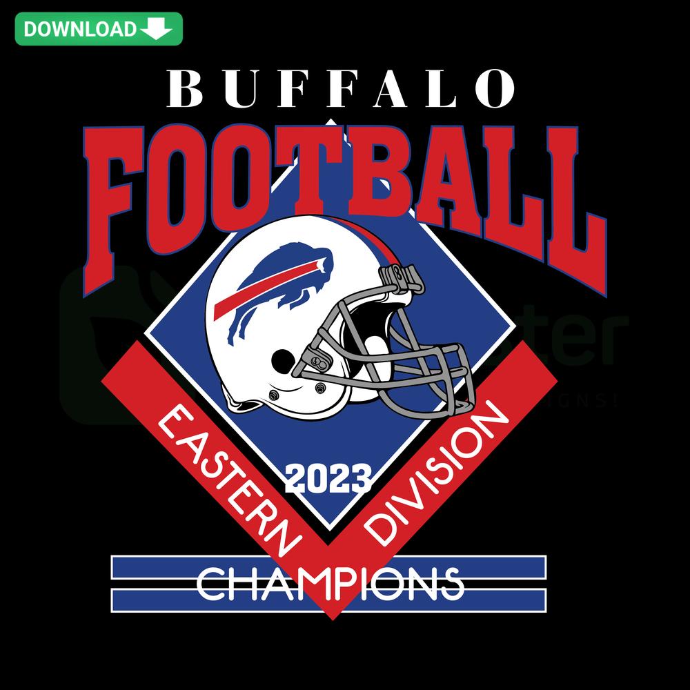 Buffalo Bills AFC East Champions SVG Design, Compatible with Cricut & Silhouette, Digital Download for Football Fans