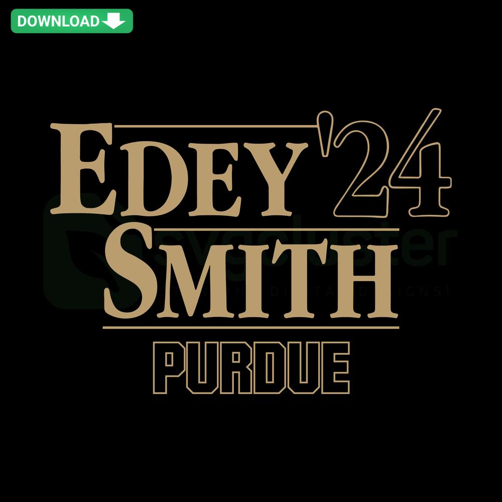 Purdue Basketball Edey Smith SVG Clip Art: NCAA 24 download, featuring player graphics, sports-themed digital design.