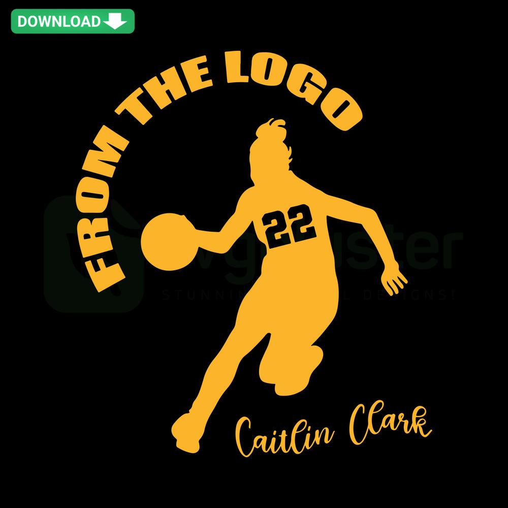 Caitlin Clark Basketball Logo SVG Design for NCAA Wall Art Files