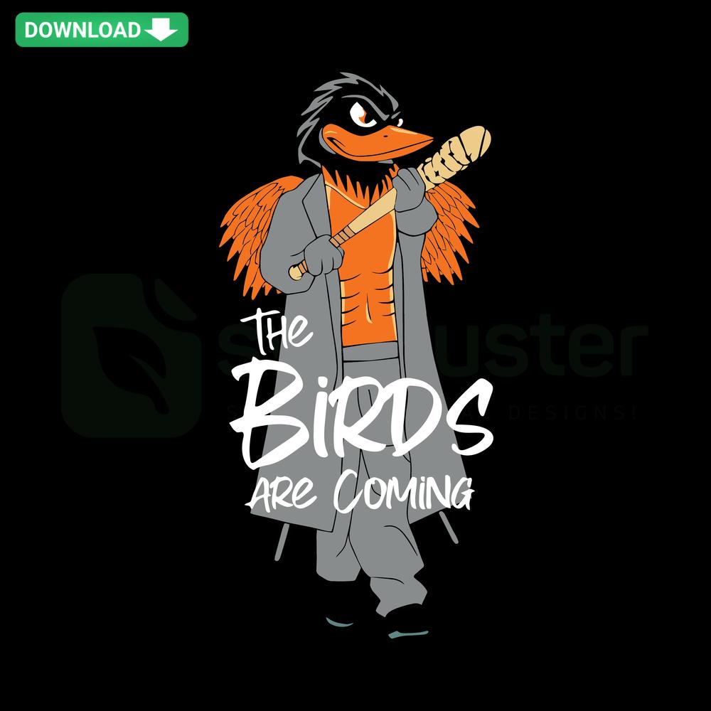 Baltimore Birds Baseball Team SVG, premium designer graphic featuring bird mascot, team colors, and athletic script for creatives.