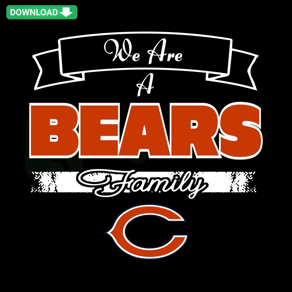Bears Family SVG: Cute bear family illustration, perfect for crafting with We Are A Bears Family digital download, printable SVG.