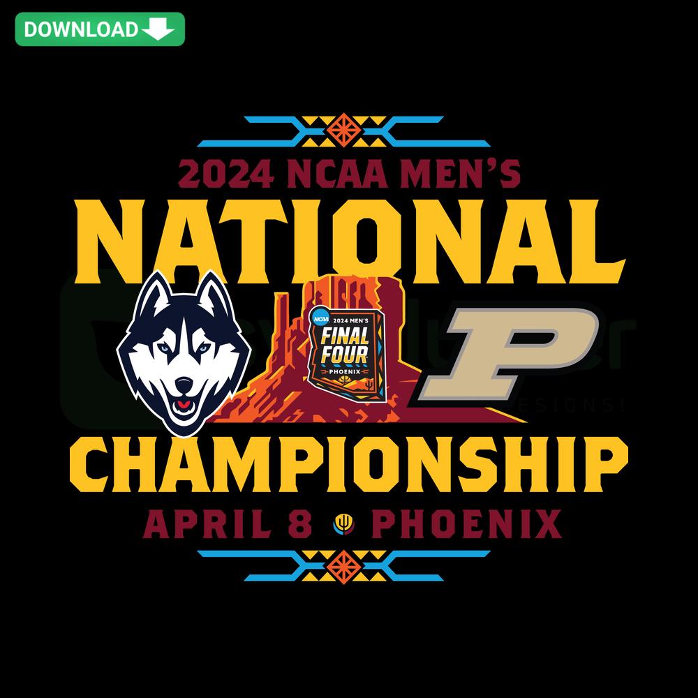2024 UConn vs Purdue Basketball SVG, Men's National Championship Matchup, Printable SVG File for Digital Design