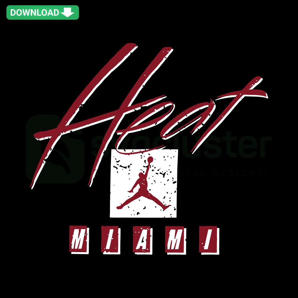 Miami Heat Basketball SVG, NBA Logo, Editable Digital Download, Sports Fan SVG Files, Team Emblem, Instant Download