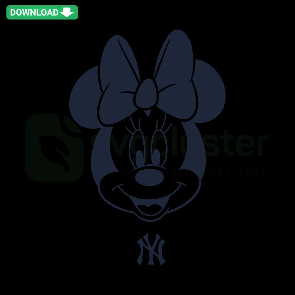 Mickey New York Yankees SVG, premium digital download for designers, featuring iconic team logo with modern artistic flair.