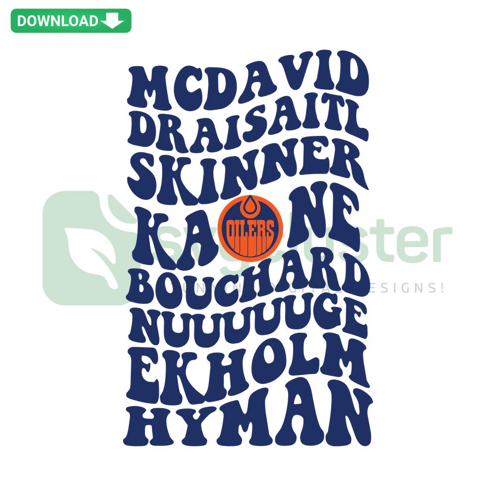 Edmonton Oilers SVG Clip Art Download - NHL Team Logo Design for Cutting Machines and Crafts, Digital Vector File