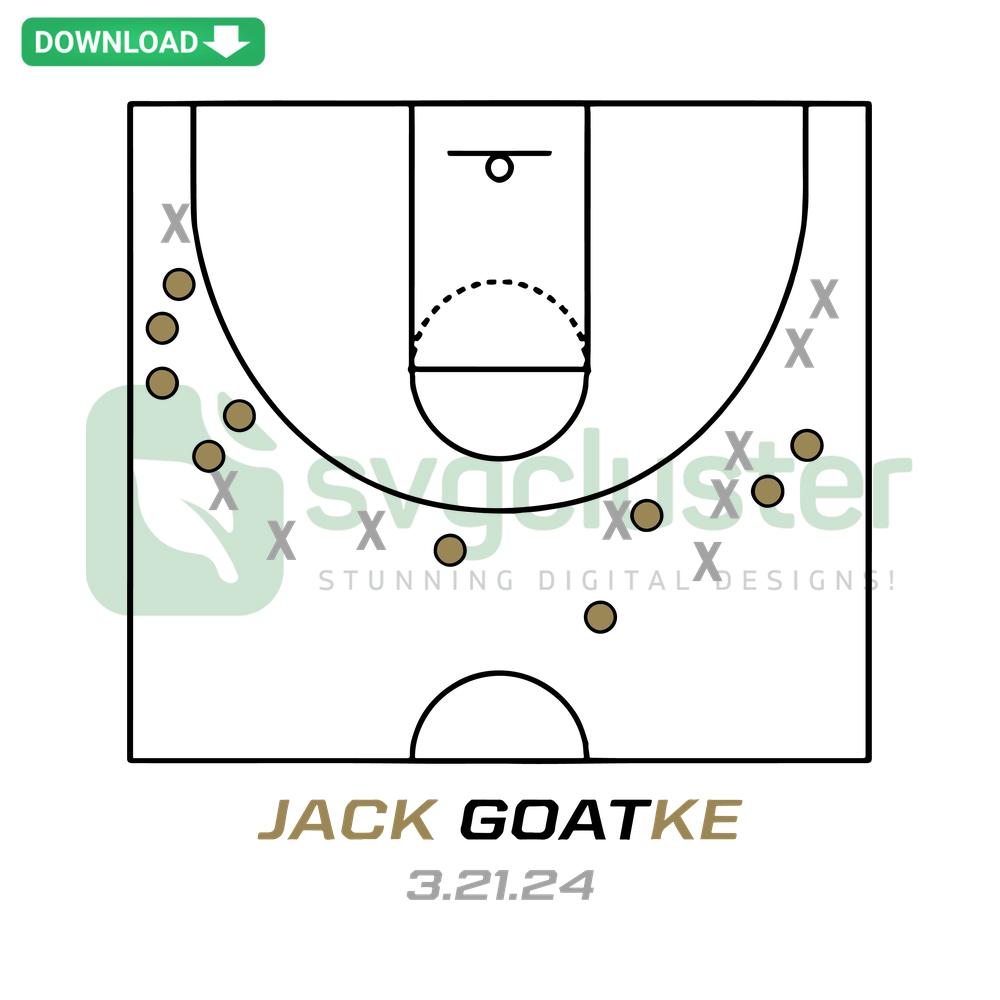 Jack Goatke Oakland Golden Grizzlies SVG, printable design featuring a stylized goat mascot in team colors for sports enthusiasts.