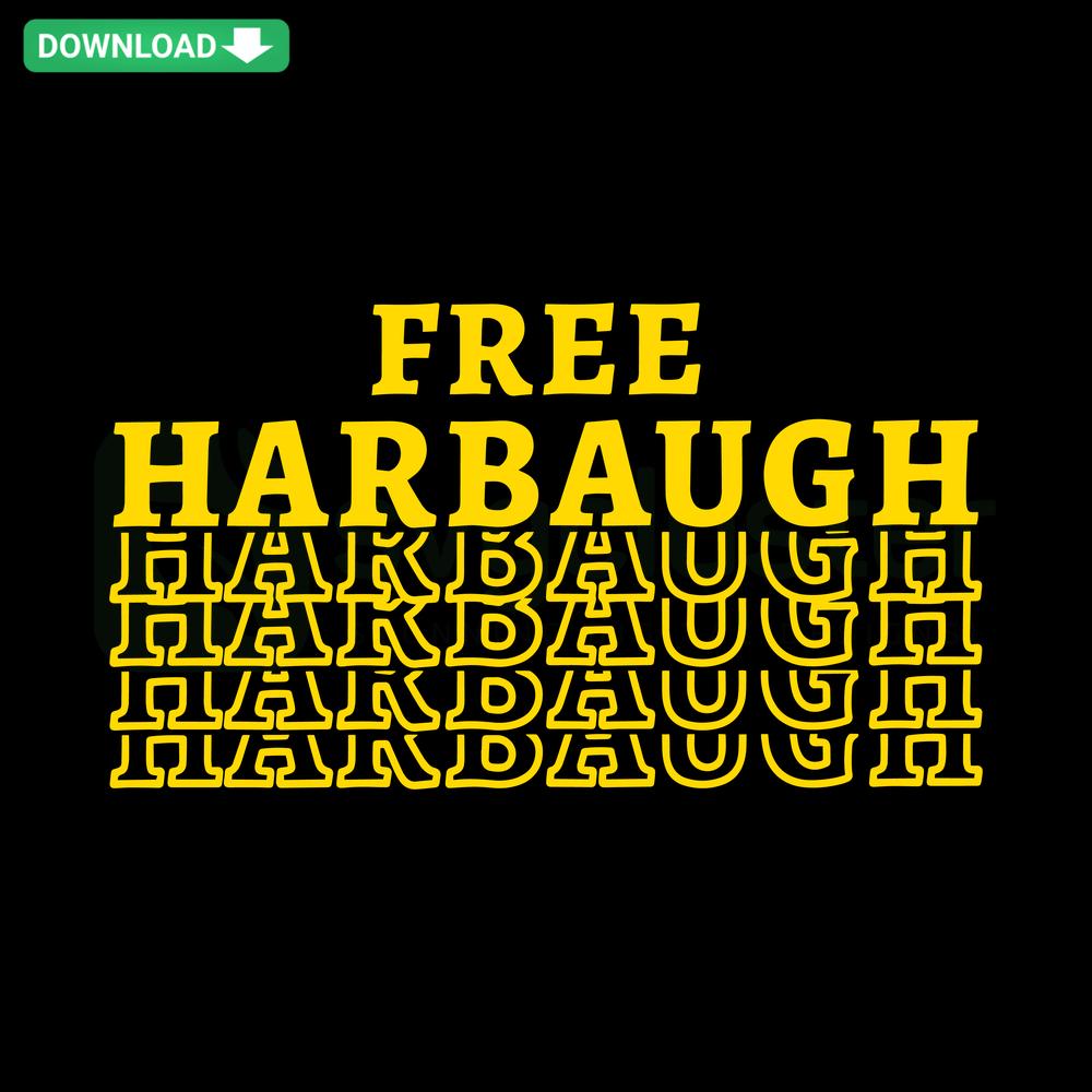 Harbaugh Wolverines Football SVG Digital File: Bold Wolverine logo, University team colors, SVG for cutting projects.