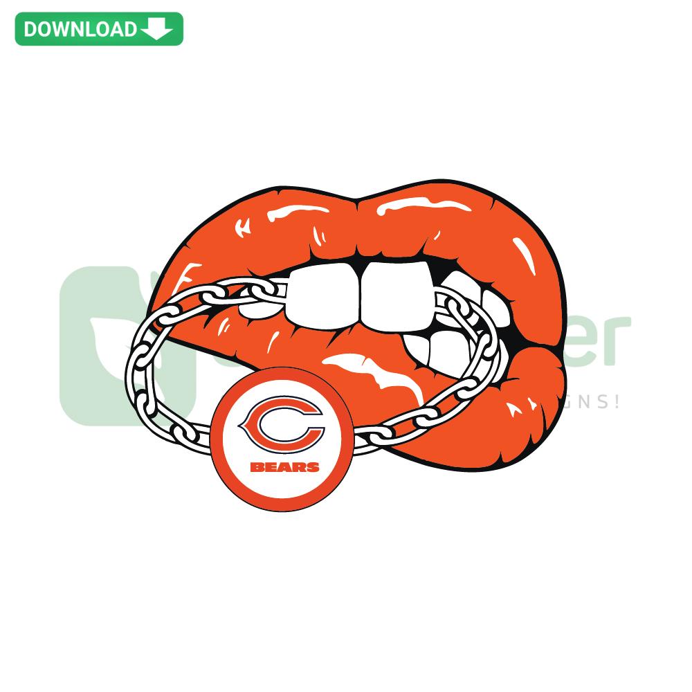 Chicago Bears SVG Digital Download: Includes team logo vector graphics with bold colors, suitable for cutting machines.
