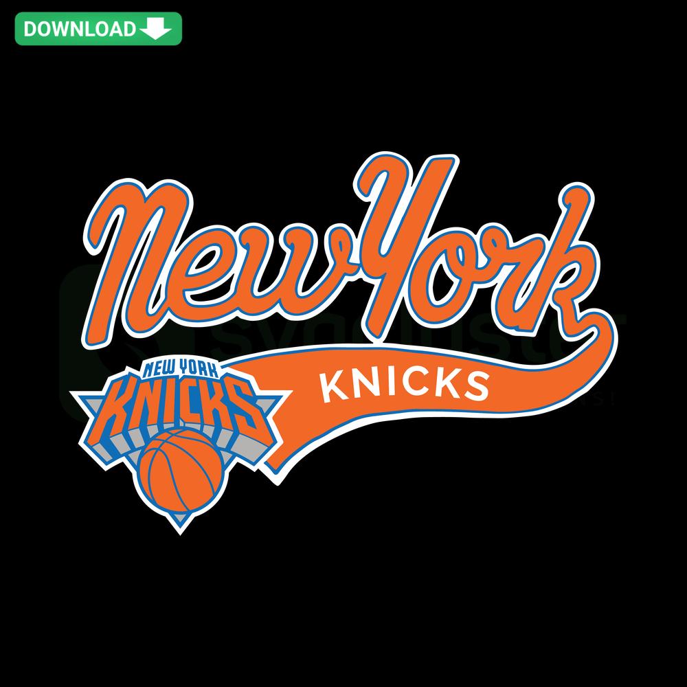 New York Knicks NBA basketball SVG, premium digital download, unique design for designers, sports-related vector file.