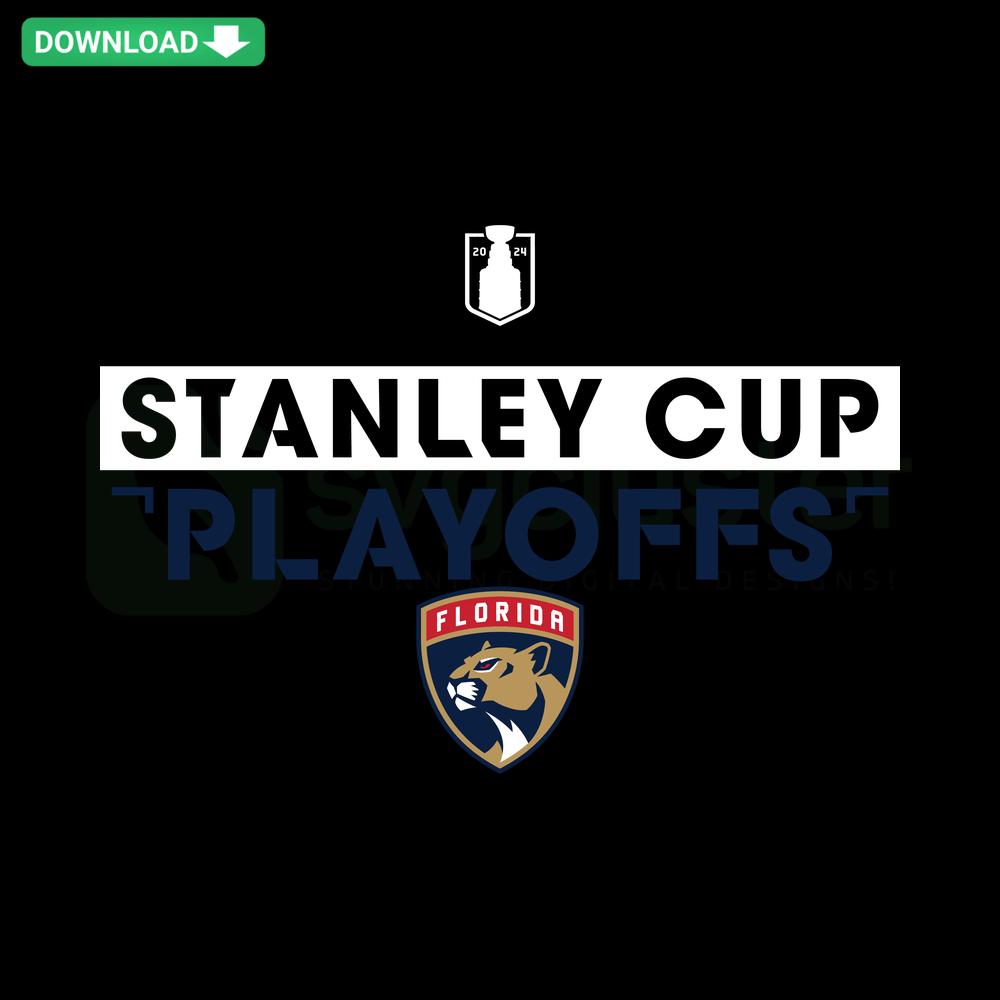 Florida Panthers 2024 Stanley Cup Playoffs SVG Collection, featuring team logo and playoff themes in vector format.