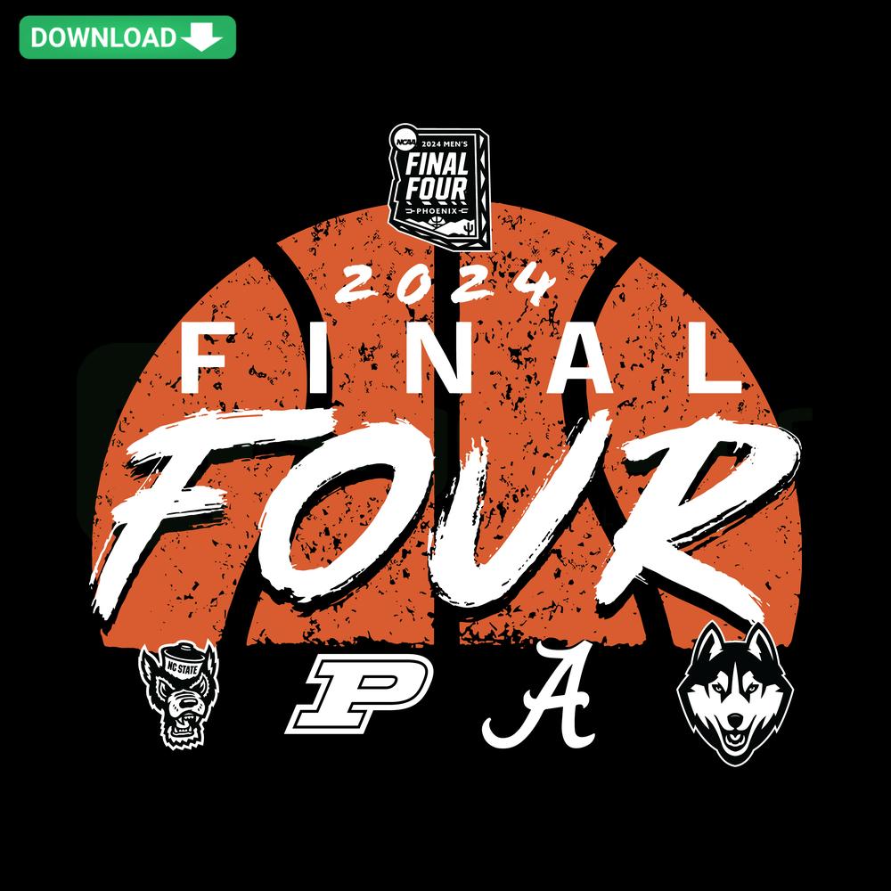 2024 NCAA Men's Basketball Tournament March Madness Final Four SVG Design, Printable Craft SVG Designs, Sports Graphics