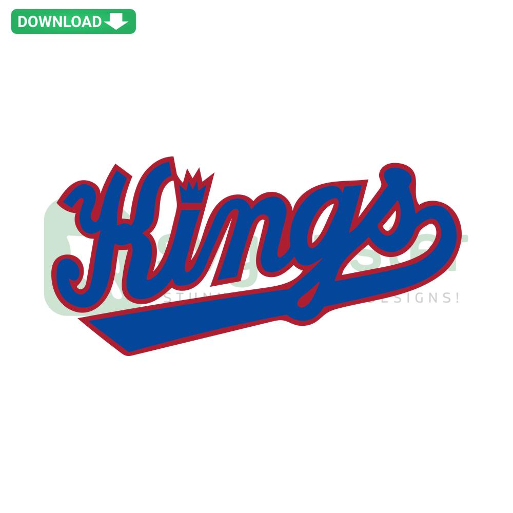 Vintage Kansas City Kings NBA SVG Digital Download, classic basketball logo with crown, perfect for Cricut, Instant Download.