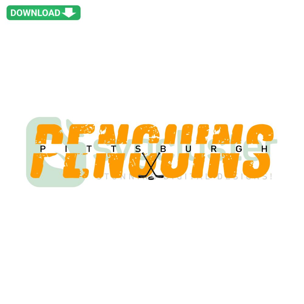 Pittsburgh Penguins logo SVG digital file, perfect for wall art and crafts. Download team design, high-quality graphic for fans.