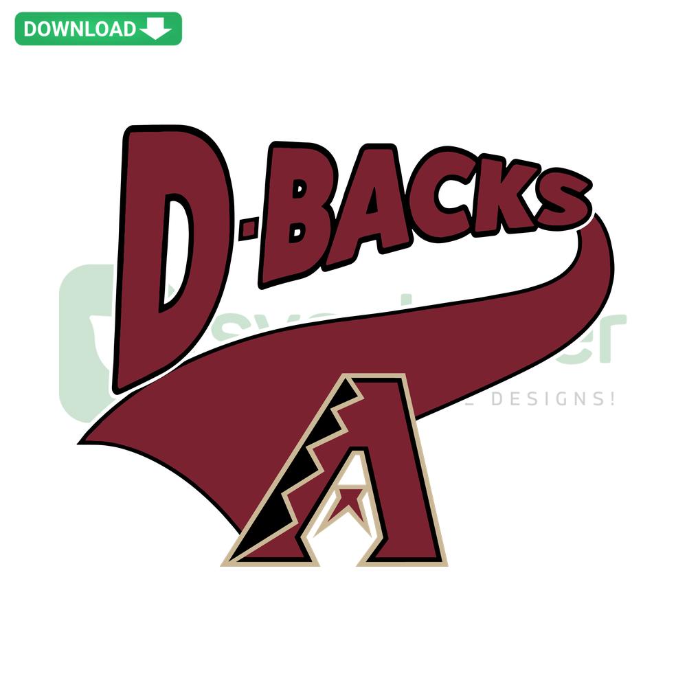 D Backs Arizona Diamondbacks SVG, MLB Baseball, Printable Digital Design, Team Logo, Vector Graphic, Sports Clipart