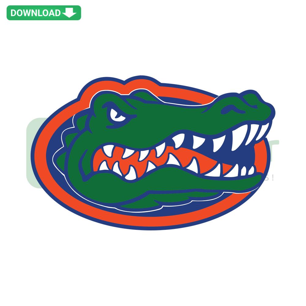 Florida Gators Football Logo SVG, Editable for Cricut, Digital Download; vibrant team colors, perfect for crafting and design projects.