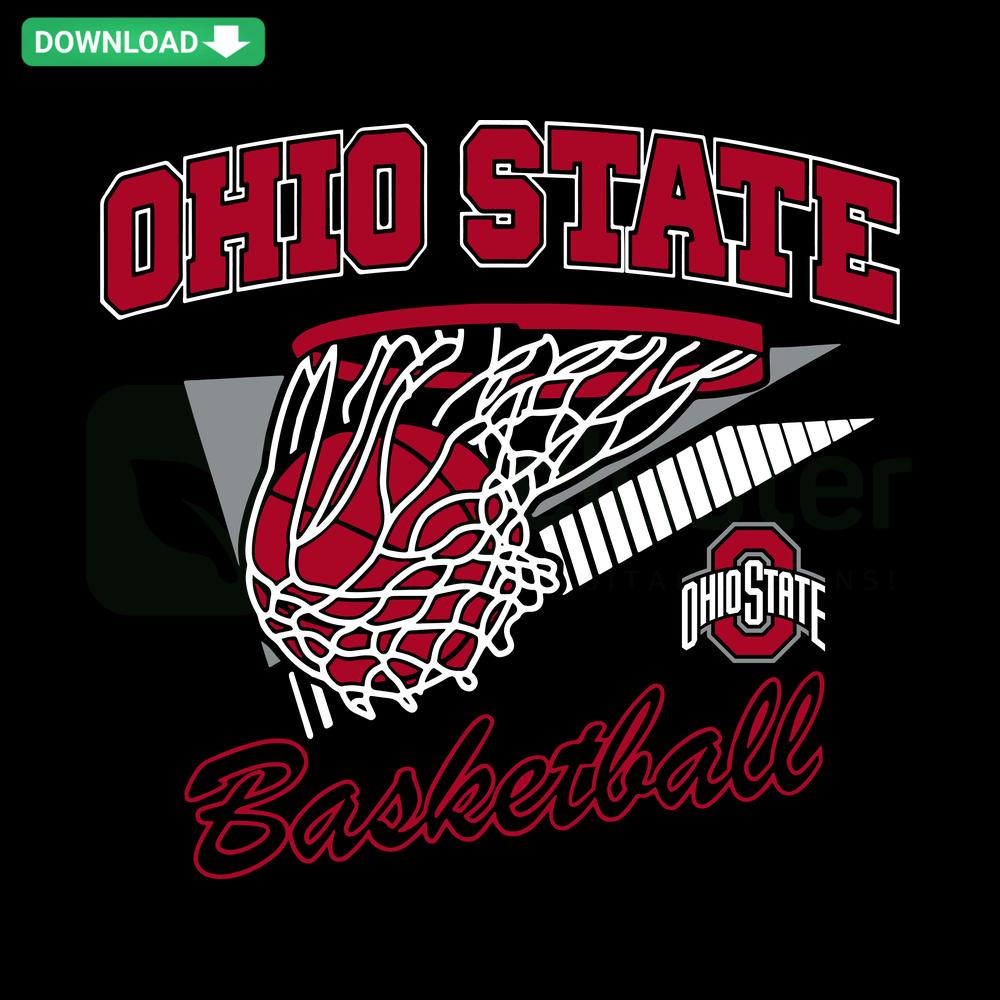Ohio State Basketball SVG Logo, NCAA Team Digital Download, Printable SVG Files for DIY Crafts, Graphic Design, Sports Fan Art