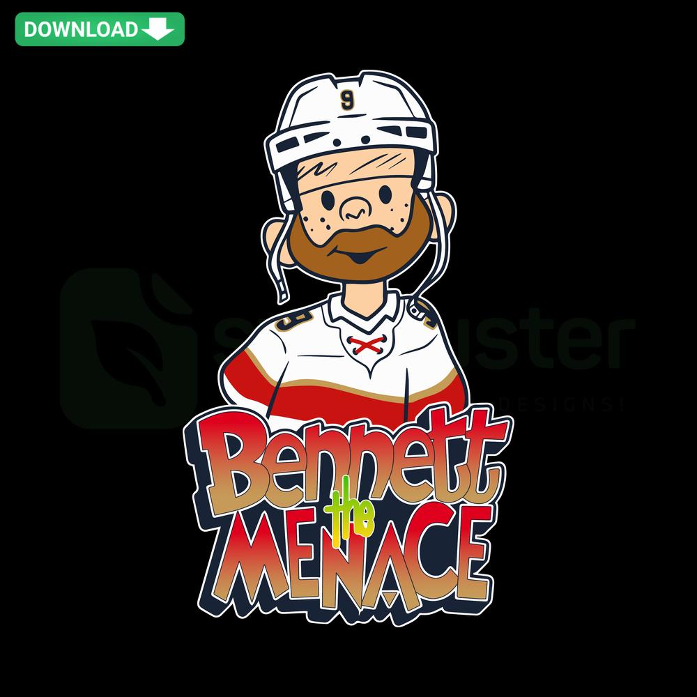 Bennett The Menace Florida Hockey NHL SVG Digital Download. Premium SVG Graphic featuring Florida Hockey theme.