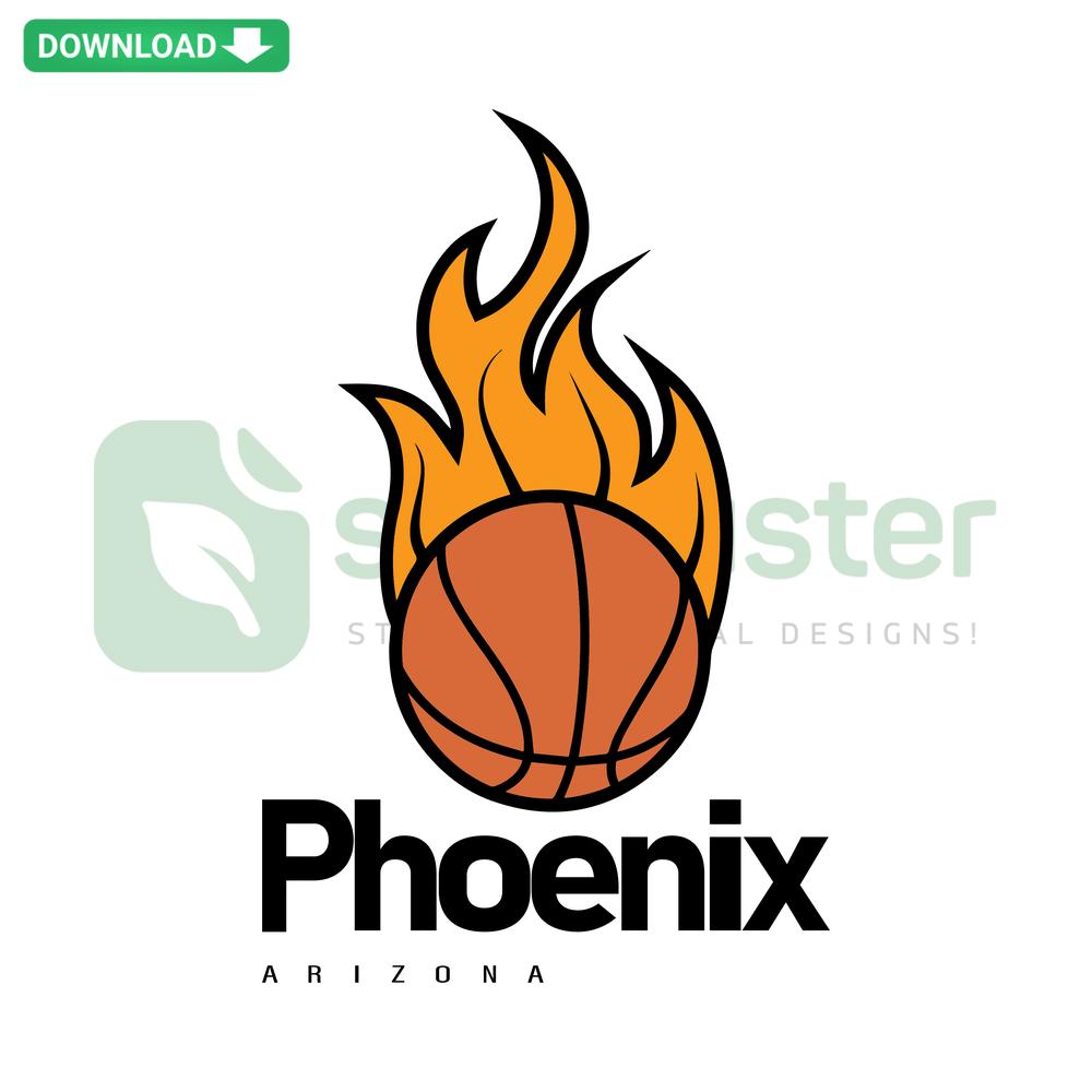 Phoenix Suns Basketball SVG, Arizona Sunburst Logo, Digital File for Cricut, Silhouette Crafting