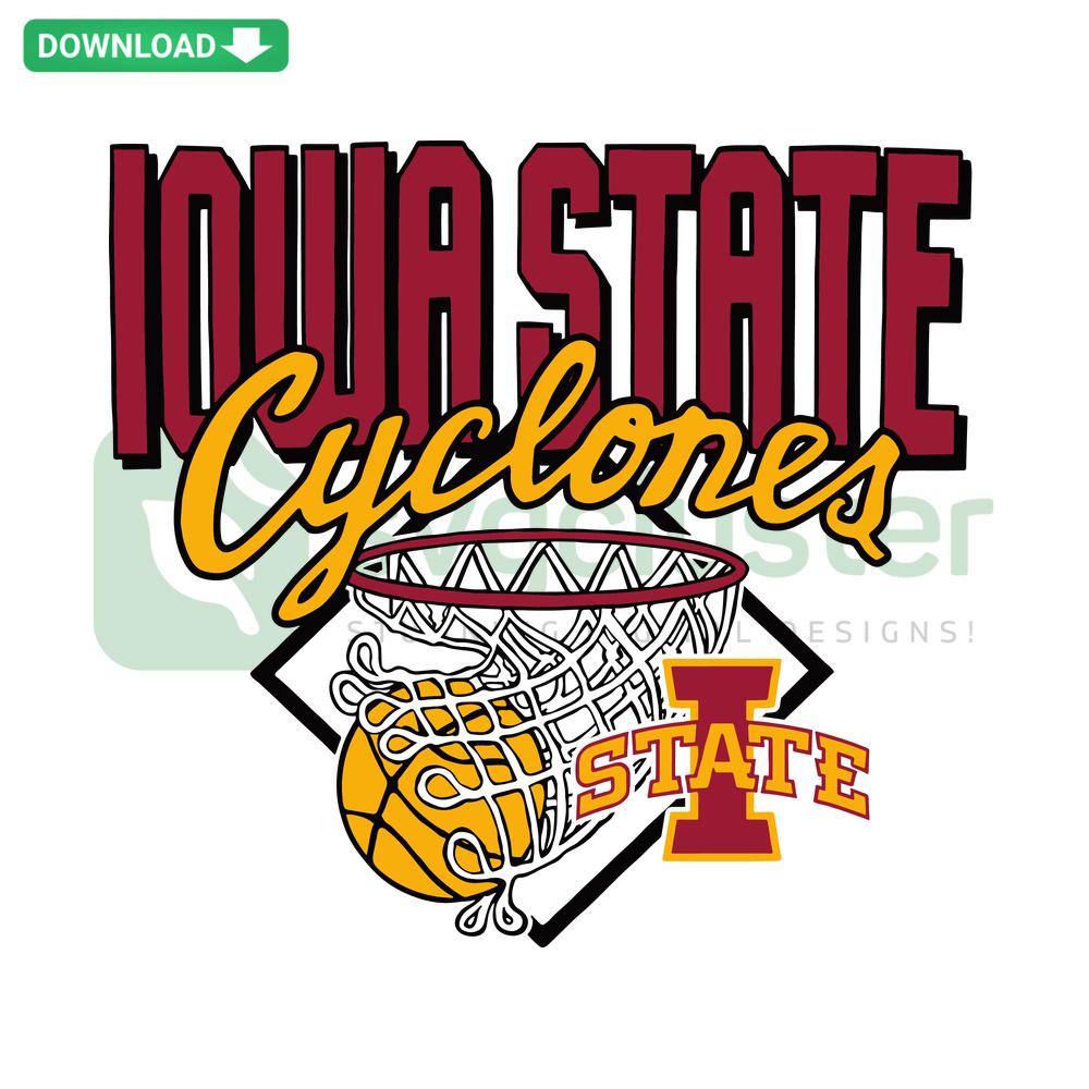 Iowa State Cyclones Net NCAA SVG Cricut Digital Download featuring team logo, perfect for DIY craft projects.