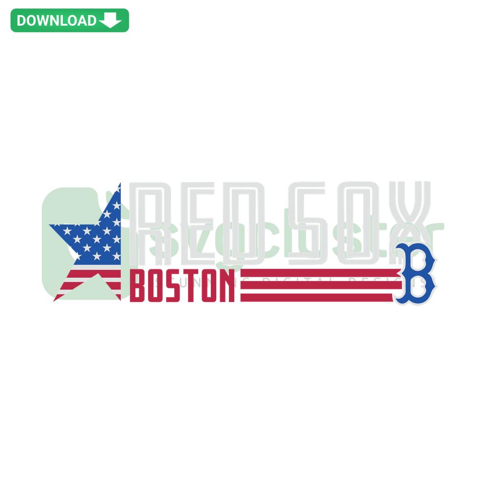 Boston Red Sox Star MLB SVG, editable baseball design featuring iconic team motifs, perfect for sports enthusiasts and crafters.