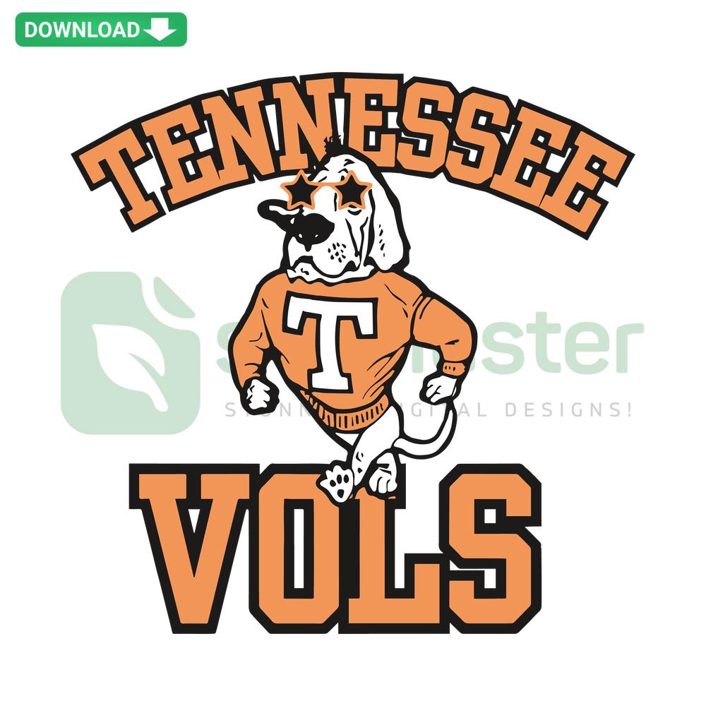 Vintage 90s Tennessee Vols SVG: Classic NCAA Team Logo, Premium Graphic Design